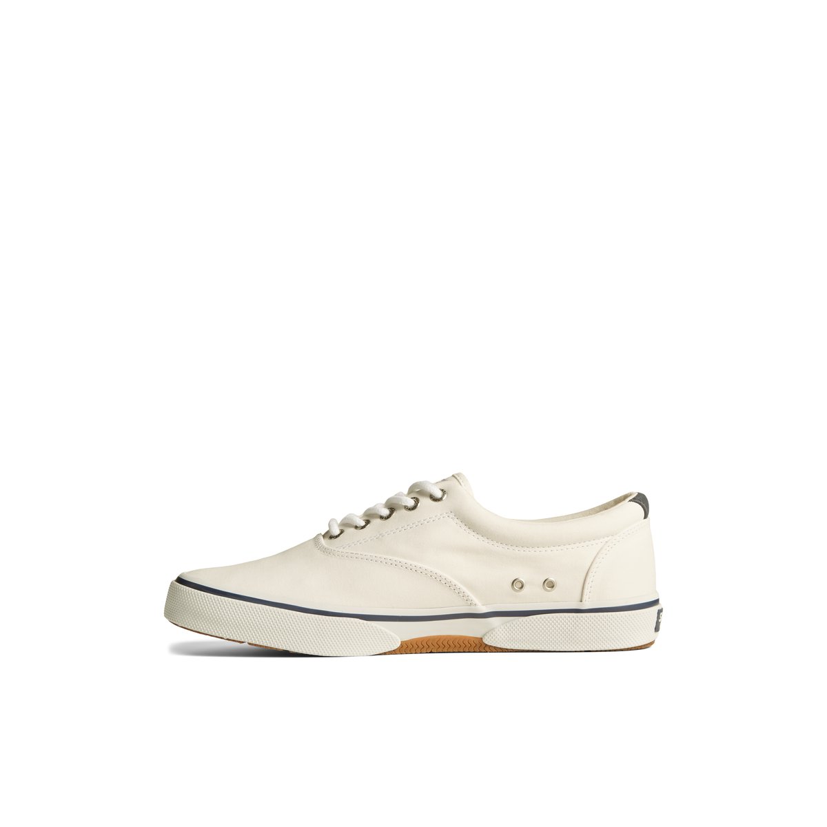 White Sperry Halyard CVO Salt Washed Sneaker Sneakers | TWRGU-3741