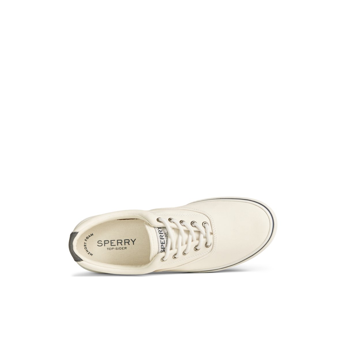 White Sperry Halyard CVO Salt Washed Sneaker Sneakers | TWRGU-3741