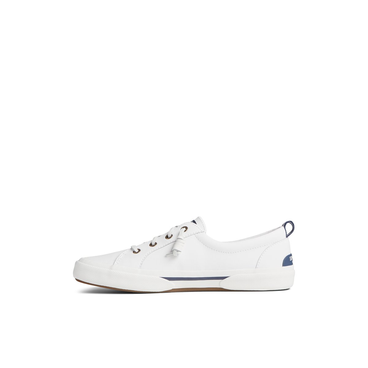 White Sperry Pier Wave LTT Leather Sneaker Sneakers | MNJZP-8173