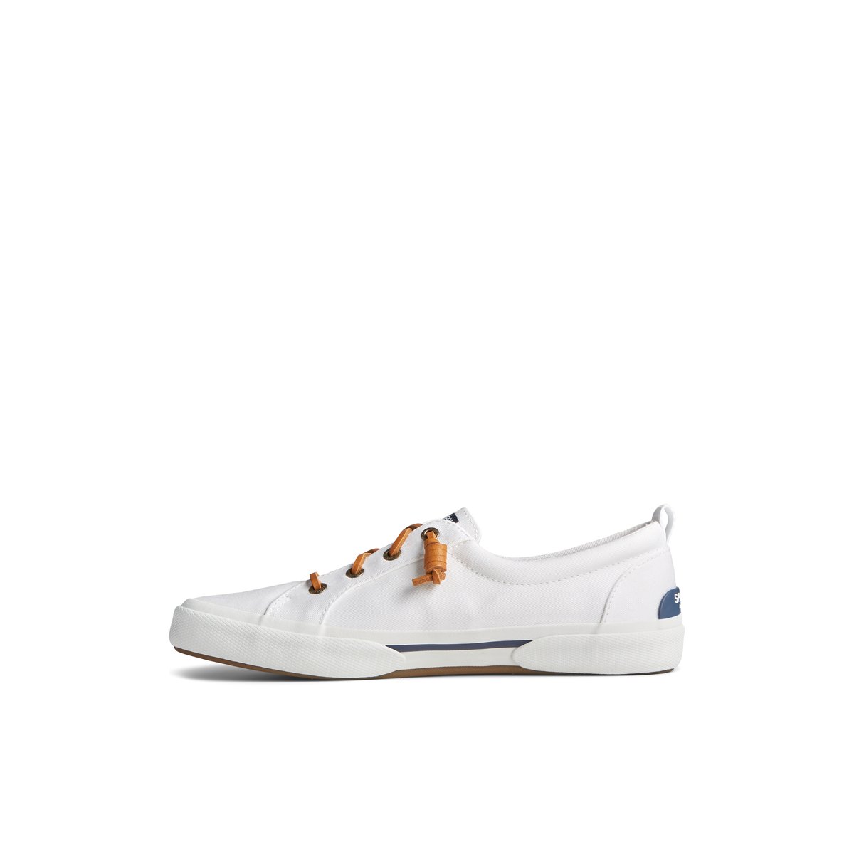 White Sperry Pier Wave Lace Up Sneaker Sneakers | JZRVE-7524