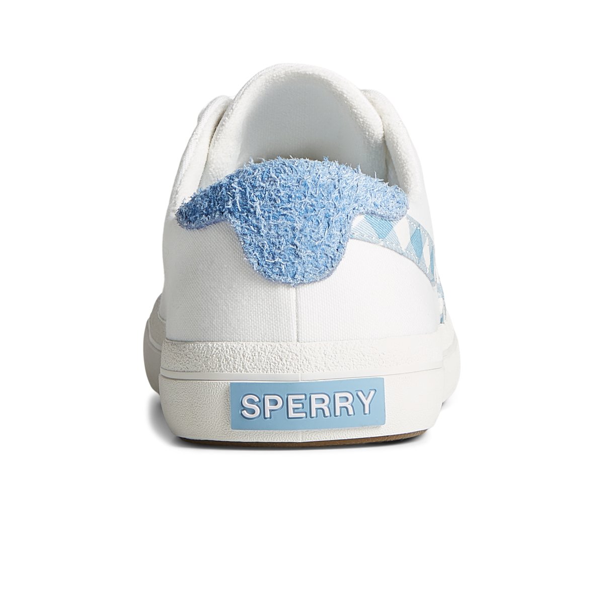 White Sperry Sandy Gingham Sneaker Sneakers | YXFDK-1627