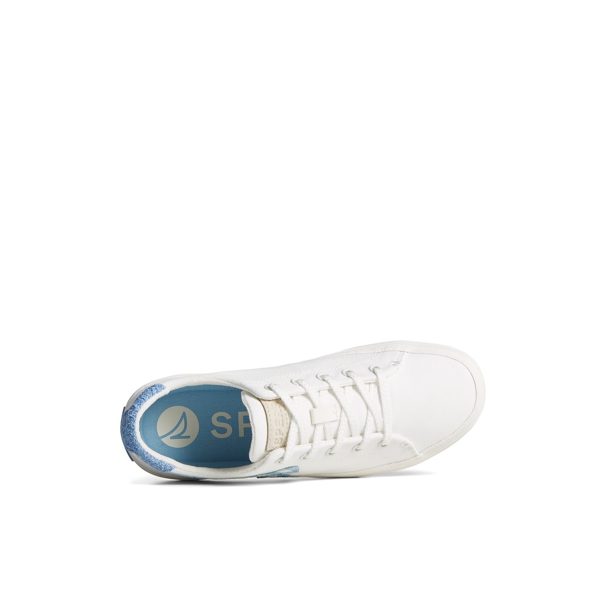 White Sperry Sandy Gingham Sneaker Sneakers | YXFDK-1627